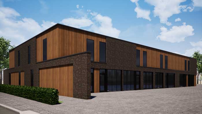Impressie business- en telewerkunits Invest Projects